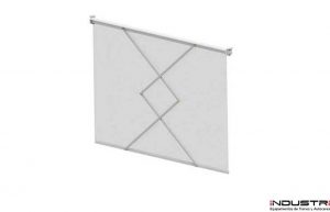 Scissor blinds for sweepers