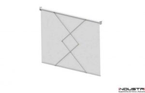 Scissor blinds for construction cranes