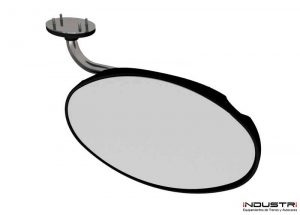 Custom manufacturing of oval interior rear view mirrors for buses